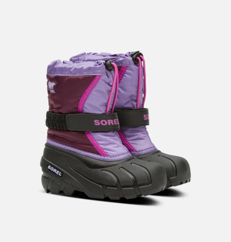 Sorel Çocuk Childrens Flurry™ - Kar Botu Mor/Siyah - 735-XHCMYT